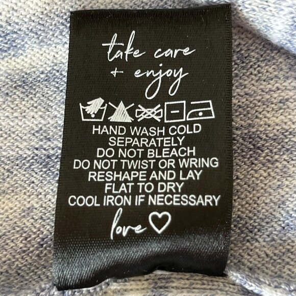 Nic + Zoe Vital Twist Sweater Pullover Knit Top Blue Stripes Women's XXL 2XL - Picture 12 of 12